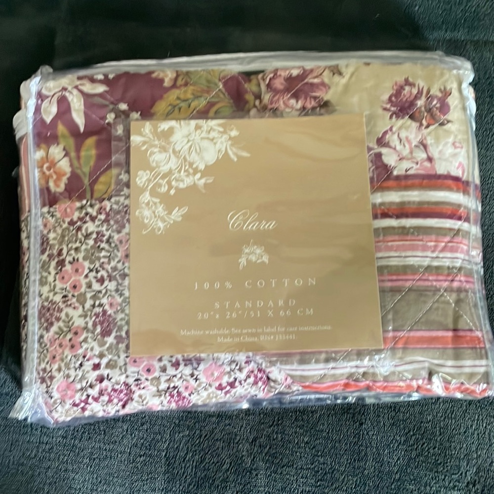 Clara Cotton Standard Pillow Sham Boho Chic new